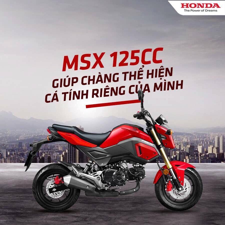 THỂ HIỆN CÁ TÍNH BẰNG MSX 125cc