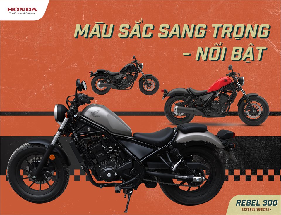 Honda Rebel 300 ABS: SANG TRỌNG – VÀ ĐẦY ĐAM MÊ