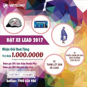 “Đặt xe Lead 2017 nhận ngay gói quà”