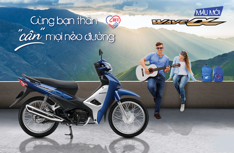 HONDA WAVE ALPHA MỚI – CÙNG BẠN THÂN “CÂN” MỌI NẺO ĐƯỜNG