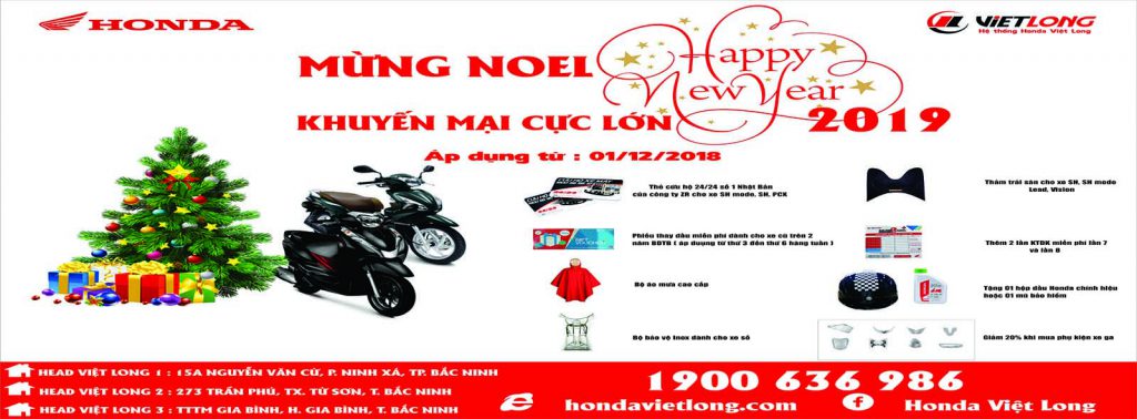 KHUYẾN MẠI LỚN “MỪNG NOEL – CHÀO ĐÓN NĂM MỚI 2019”