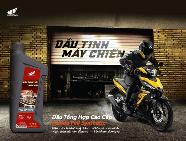 Dầu tổng hợp cao cấp Honda – Honda Full Synthetic oil: GIẢI PHÓNG MÃNH LỰC – BỨT PHÁ GIỚI HẠN