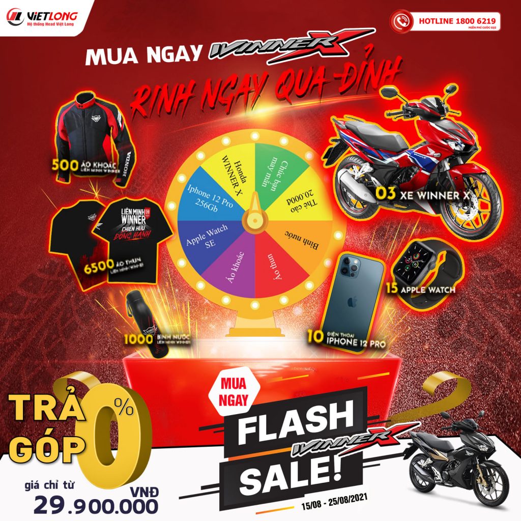 MUA NGAY WINNER X TẠI HEAD VIỆT LONG CHỈ TỪ 29,900,00đ – RINH NGAY QUÀ ĐỈNH