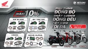 GIẢM 10% PHỤ TÙNG MỚI ĐỒNG BỘ CHẤT LƯỢNG TIẾT KIỆM TỐI ĐA