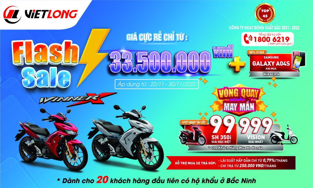 CHƯƠNG TRÌNH KHUYẾN MẠI DÀNH CHO XE WINNER X