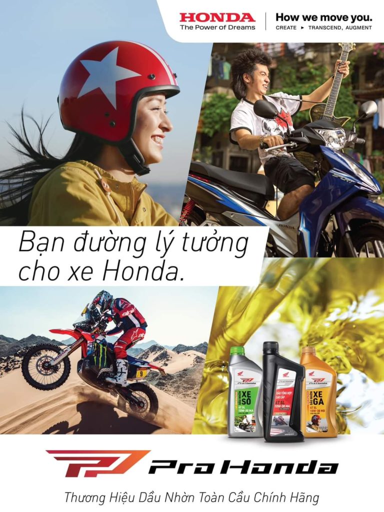 BÓC TÁCH DẦU NHỜN Pro Honda CÂN TẤT CẢ CÁC DÒNG XE Honda