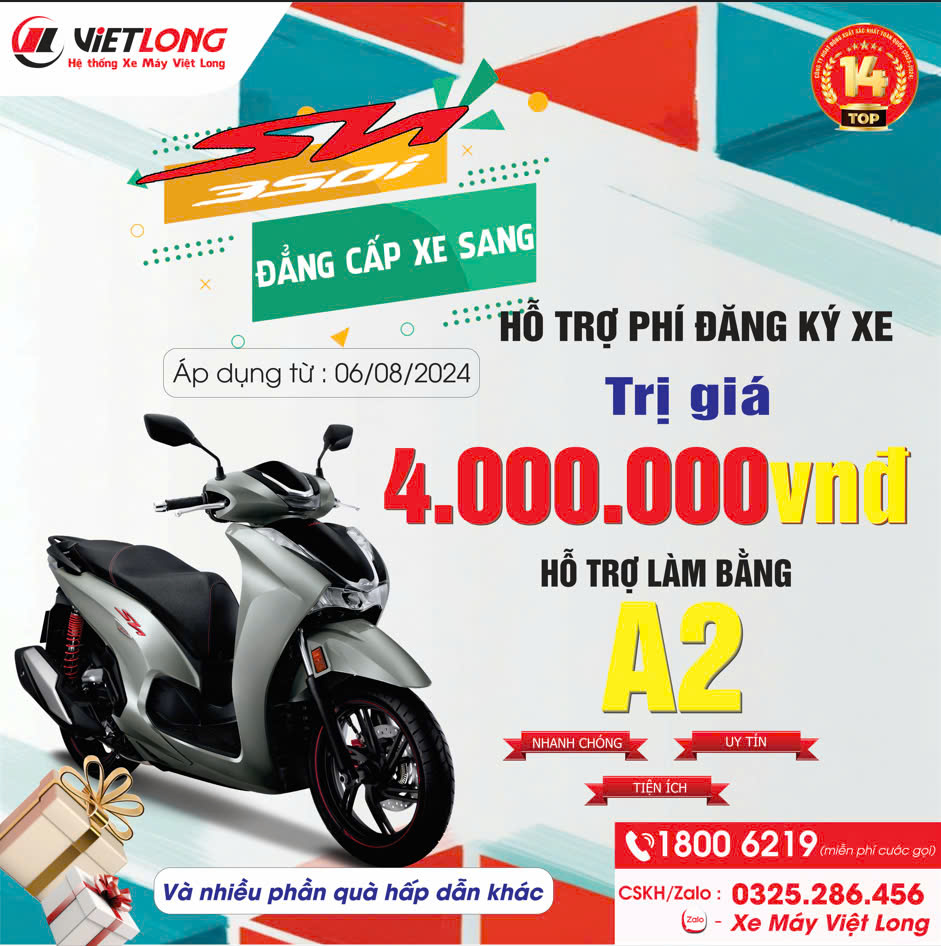 Chương trình khuyến mại SH350i