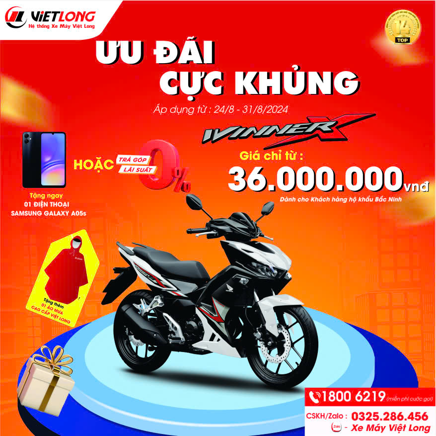 ƯU ĐÃI CỰC KHỦNG CÙNG WINNER X