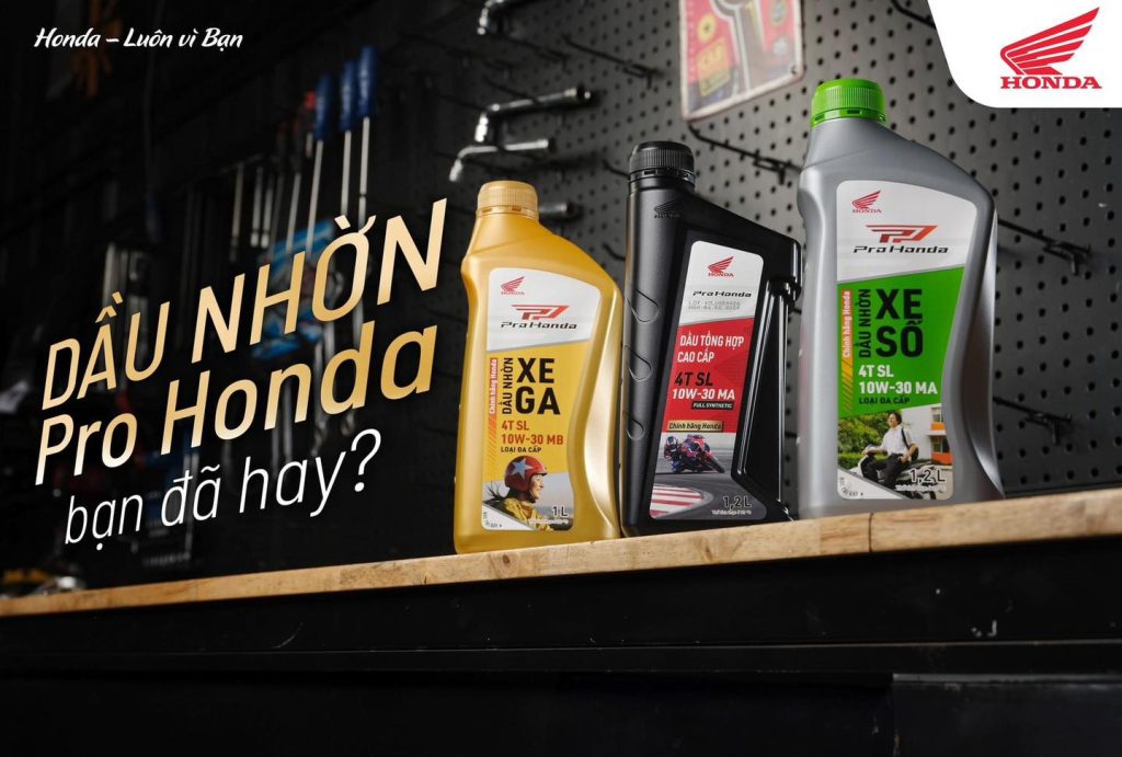 DẦU NHỜN PRO HONDA – BẠN ĐÃ HAY