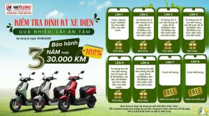 🌟 KIỂM TRA ĐỊNH KỲ XE ĐIỆN – QUÀ NGẬP TRÀN, AN TÂM LÁI XE 🌟