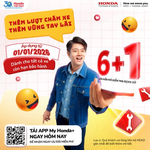 CHĂM XE CHUẨN HONDA – VỮNG TAY LÁI MỖI HÀNH TRÌNH