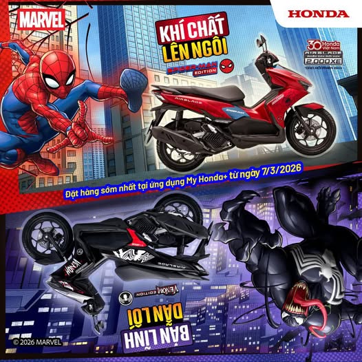 [AIR BLADE X MARVEL] PHIÊN BẢN COLLAB BÙNG NỔ NHẤT NĂM 🔥