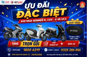 🚨 HOT NHẤT CUỐI THÁNG 6 – MUA Honda WINNER R, CUV-e, UC3 HEAD VIỆT LONG TẶNG BẠN TRỌN GÓI PHÍ ĐĂNG KÝ & BIỂN SỐ 🚨