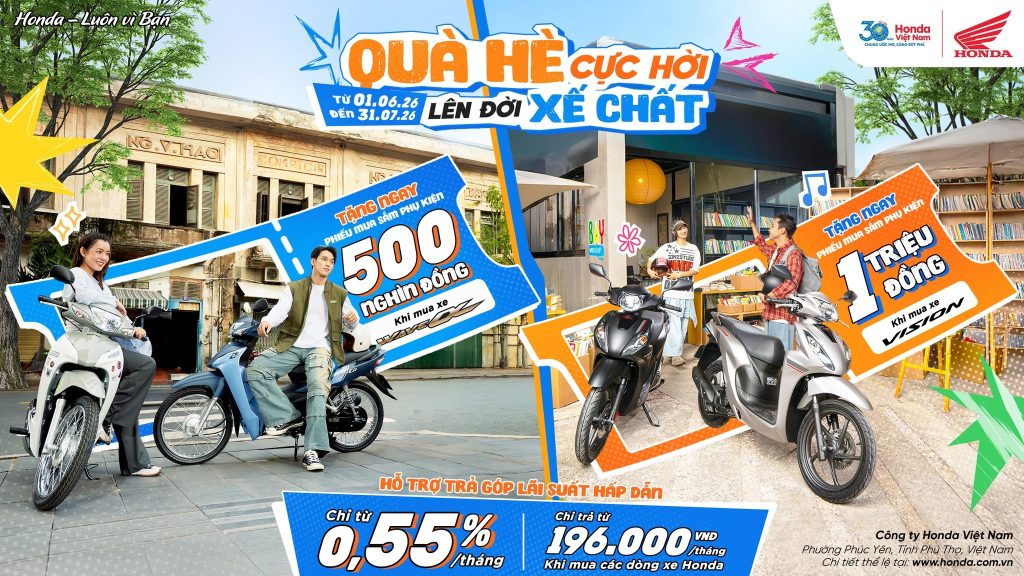 Chương trình khuyến mại “Quà hè cực hời – Lên đời xế chất”