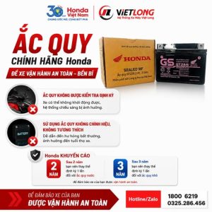 ẮC QUY CHÍNH HÃNG HONDA – NHỎ GỌN NHƯNG QUYẾT ĐỊNH KHẢ NĂNG VẬN HÀNH CỦA XE!