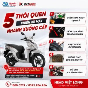 5 THÓI QUEN KHIẾN XE MÁY NHANH XUỐNG CẤP – BẠN CÓ ĐANG MẮC PHẢI?