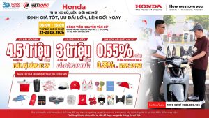 🔥🔥 SỰ KIỆN LỚN NHẤT THÁNG 8 – THU XE CŨ, LÊN ĐỜI Honda MỚI! 🔥🔥 🚨 2 NGÀY DUY NHẤT: 22–23/08/2026