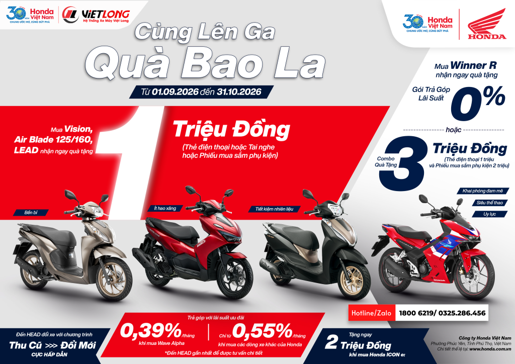 🔥🔥 CÙNG LÊN GA – QUÀ BAO LA | MUA Honda, RINH QUÀ CỰC ĐÃ! 🛵🎁
